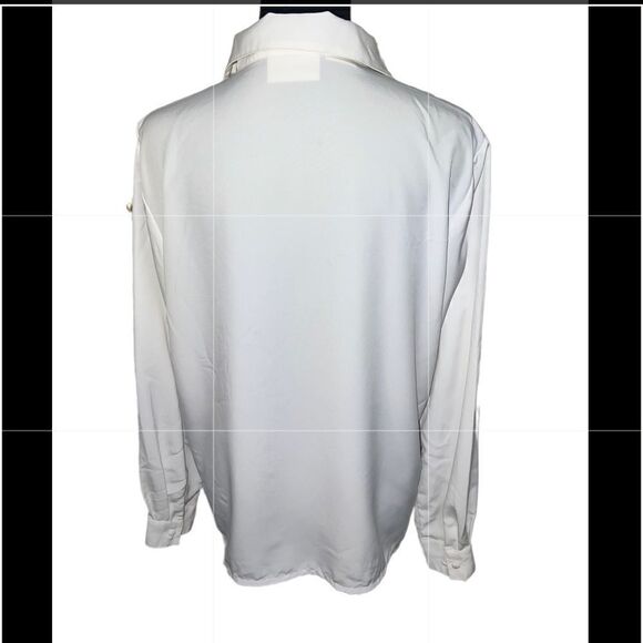 Vintage Christie & Jill Pearl Embellished Blouse Size 14 - Picture 4 of 6